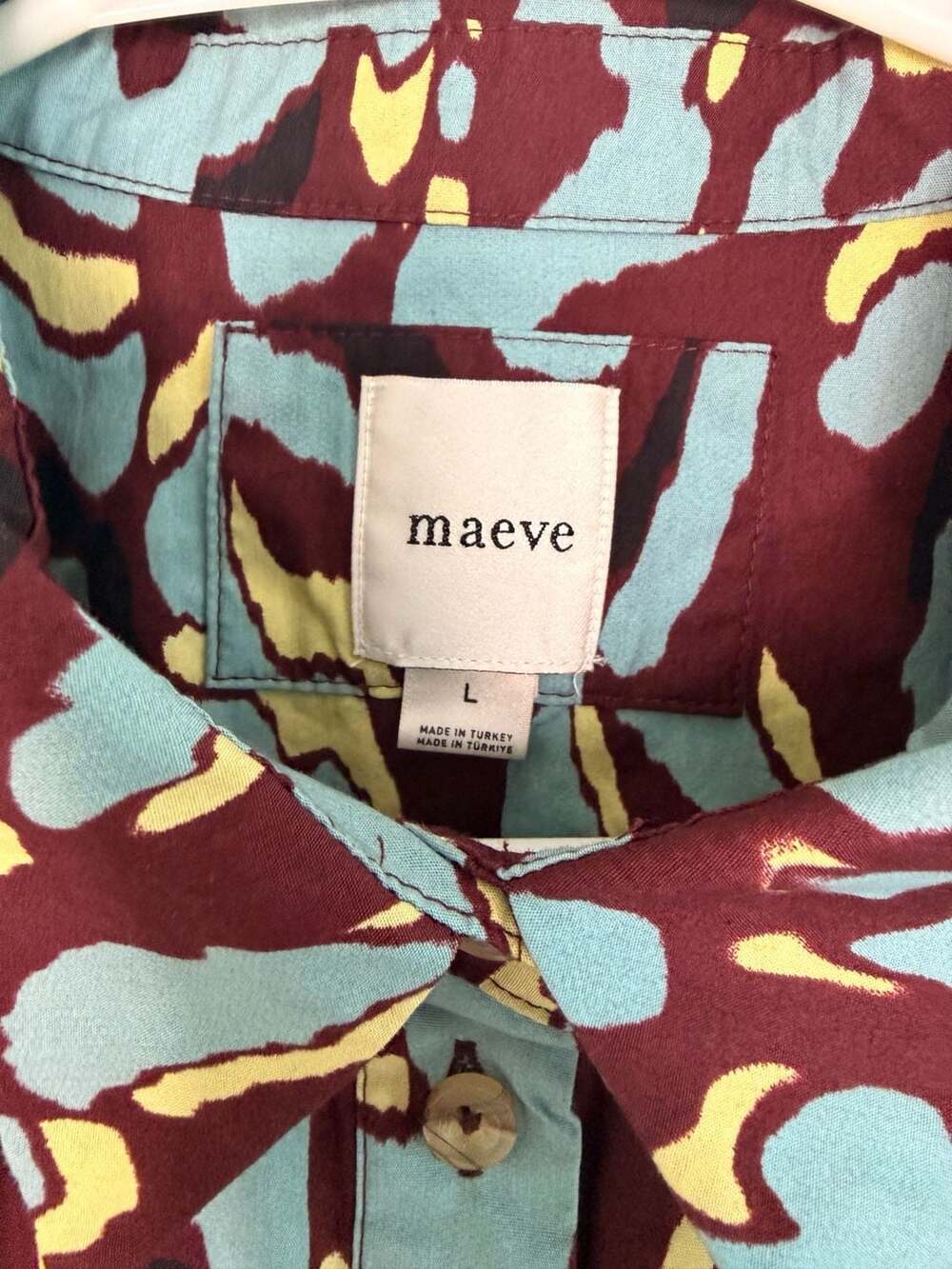 BOGO Maeve Anthropologie The Bettina Tiered Midi Shirt Dress in Abstract Leopard - Picture 4 of 11